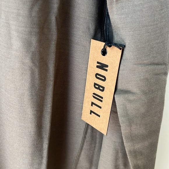 NOBULL Men's Blended Merino Wool Mock Neck Long Sleeve Shirt Fallen Rock XL NWT - Picture 7 of 11